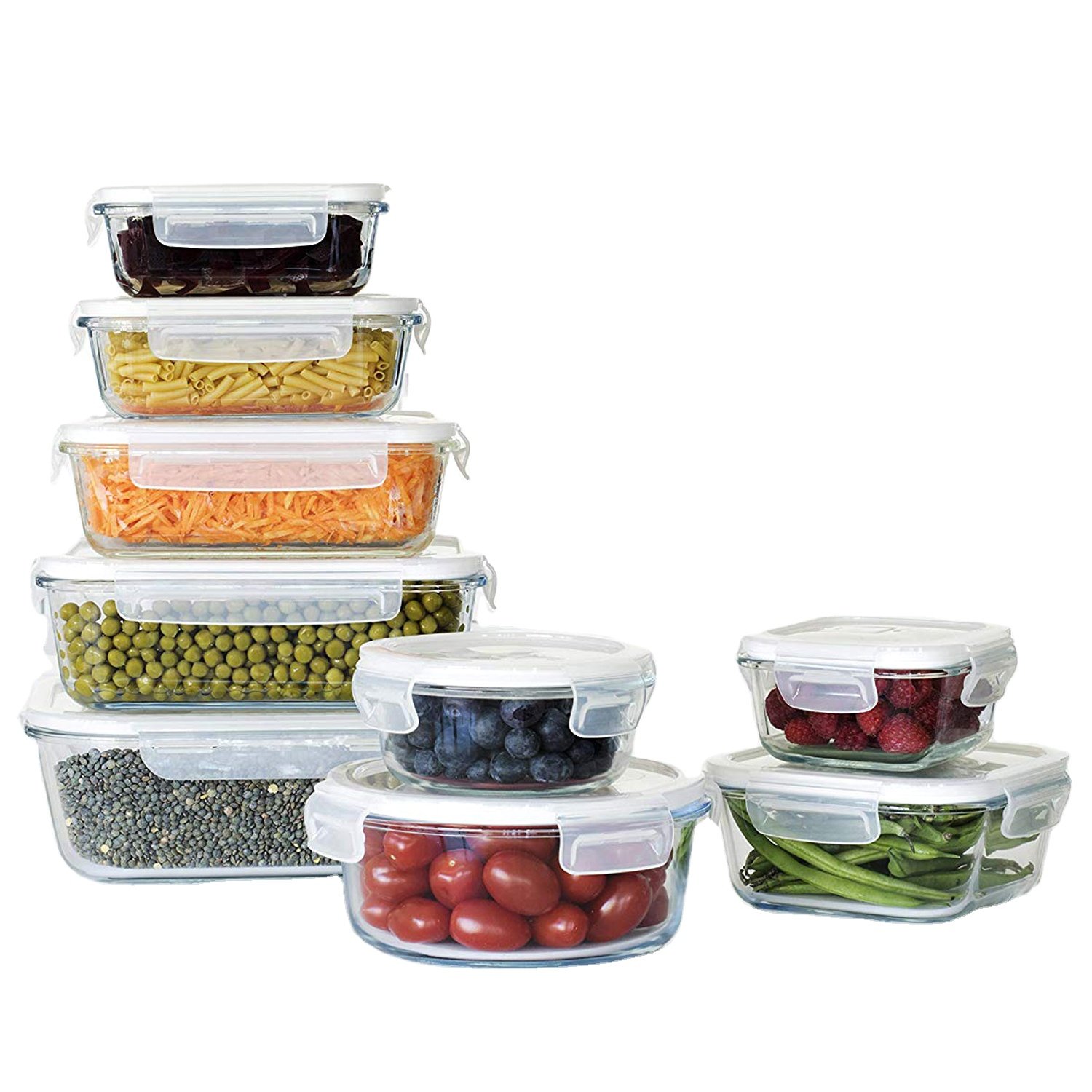 Food Storage Container Set Kitchen Food Storage Containers Sets Multifunction Tableware Support Thermal Glass Borosilicate Glass