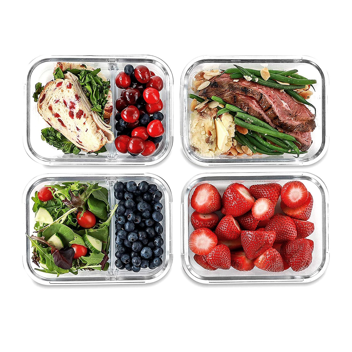 Food Storage Container Set Kitchen Food Storage Containers Sets Multifunction Tableware Support Thermal Glass Borosilicate Glass