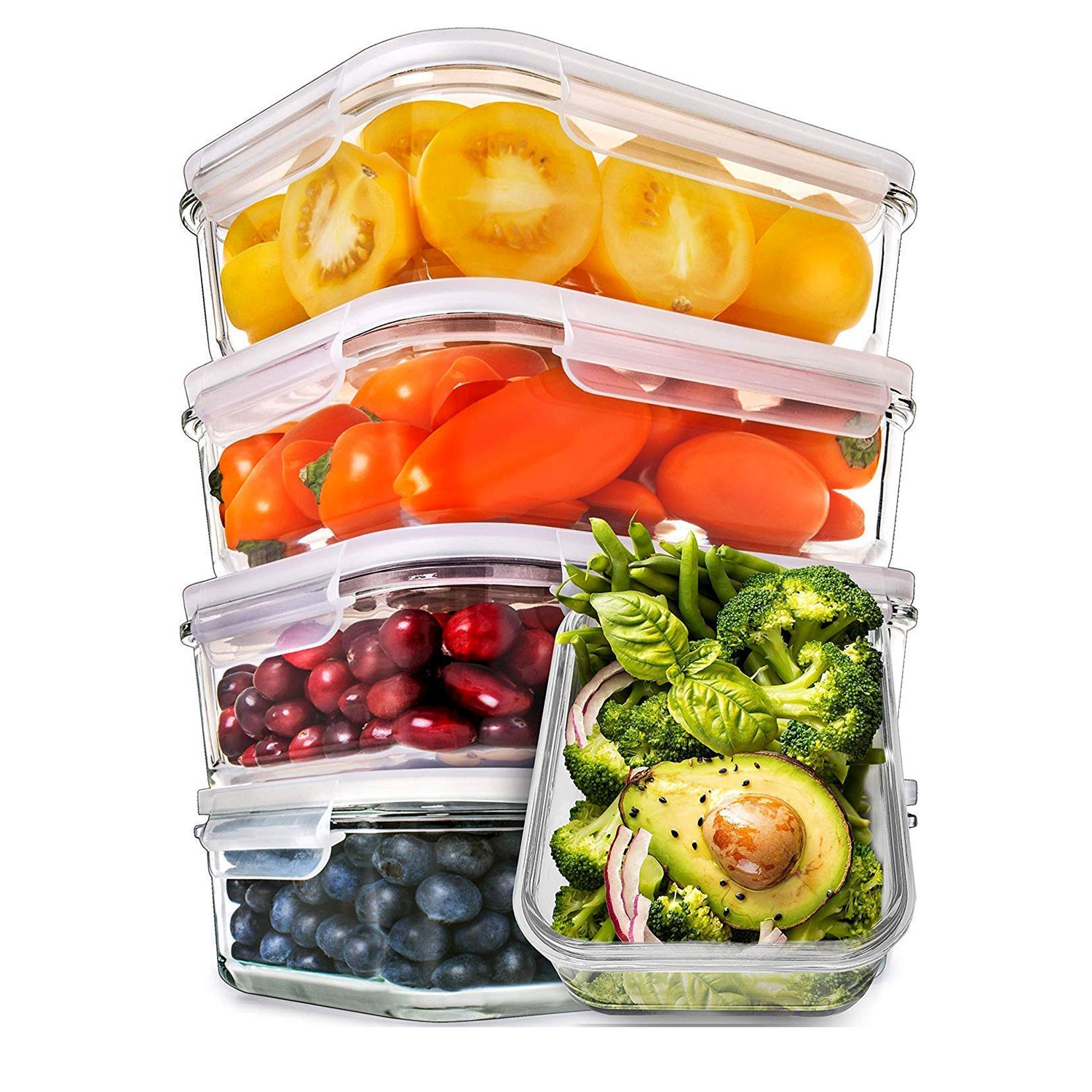 Food Storage Container Set Kitchen Food Storage Containers Sets Multifunction Tableware Support Thermal Glass Borosilicate Glass