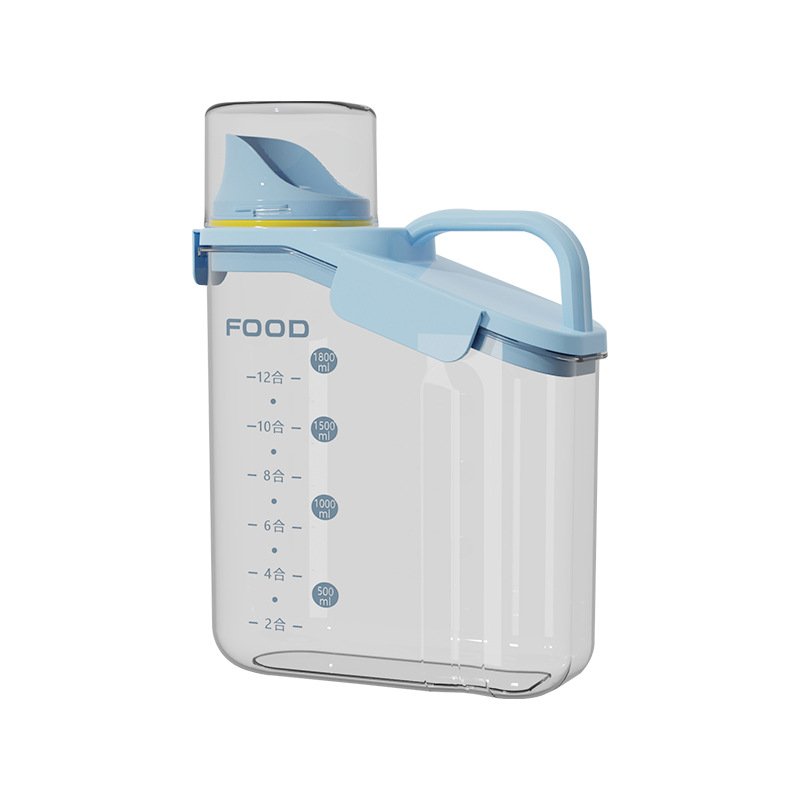 Moisture-proof And Mildew Proof Plastic Grain Transparent Tank Rice Barrel Bulk Food Storage Container Cereal Dispenser For Rice