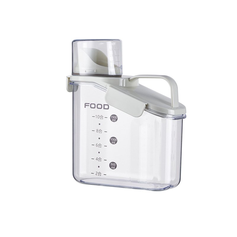 Moisture-proof And Mildew Proof Plastic Grain Transparent Tank Rice Barrel Bulk Food Storage Container Cereal Dispenser For Rice