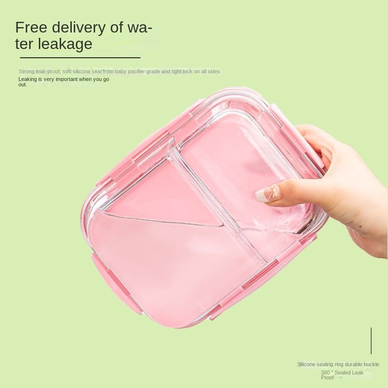 High Temperature Resistant Food Storage Containers Eco-friendly Glass Food Containers Work Preparation Containers