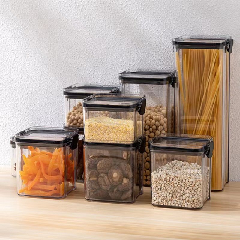 Household grain moisture-proof storage box food grade transparent plastic snack dry goods storage tank