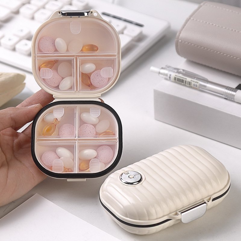 YIWU QIYE Creative Portable Medicine Box Sealed Large Capacity Jewelry Box Portable Mini Sorting Box Magic Tool