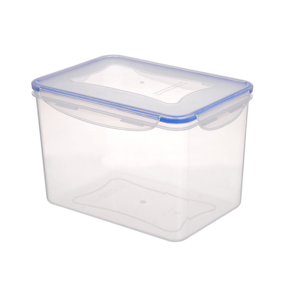 reasonable price products china wholesale kitchen storage box food storage box plastic transparent with silicon ring stackable