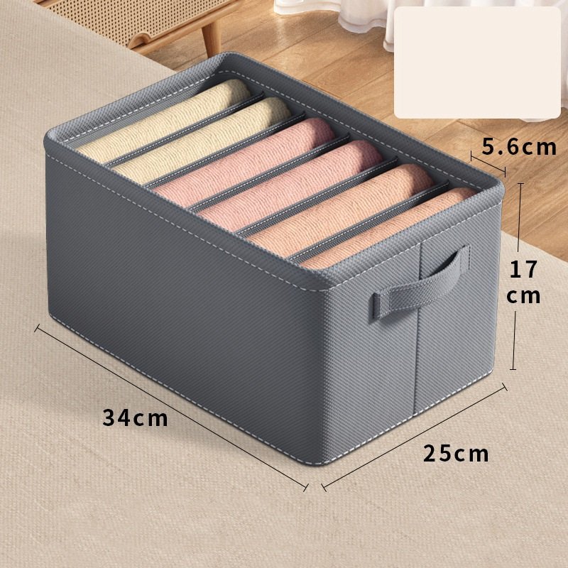 Hot Selling Large Clothes Organizer Dividers Storage Box Fabric Drawer Storage Bin With Handle