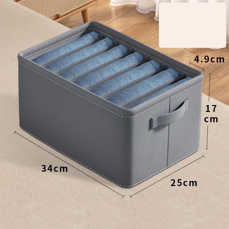 Hot Selling Large Clothes Organizer Dividers Storage Box Fabric Drawer Storage Bin With Handle