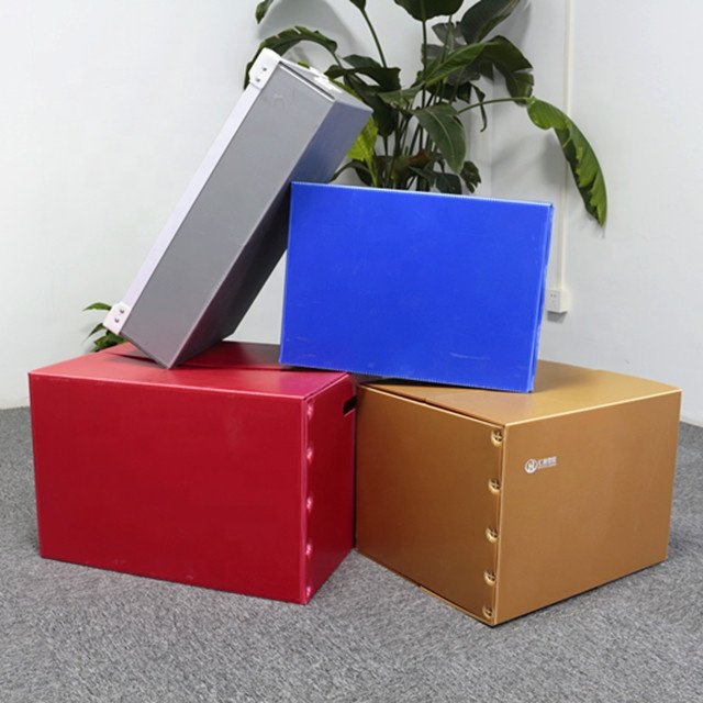 Wholesale Customized High Quality PP Corrugated Plastic Crates Storage Boxes