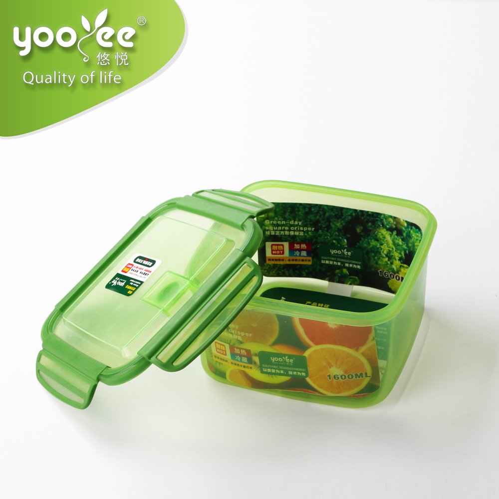 Storage Box Container BPA Free Airtight PP Plastic Storage Boxes & Bins Food Container Square 3-5 Days with Lid Wholesale