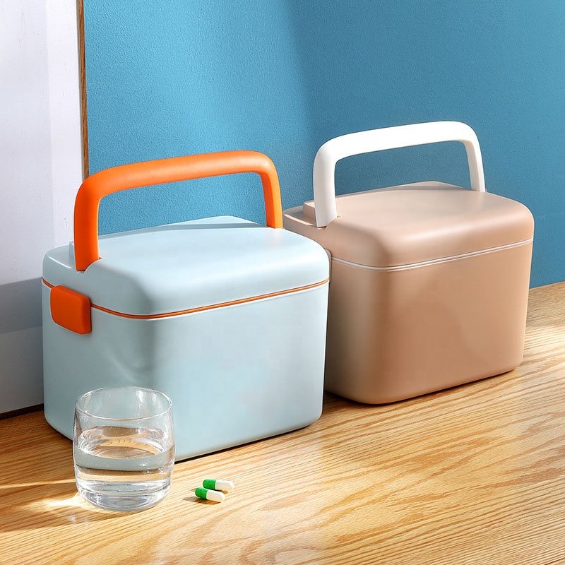Wholesale Hot Sales Plastic Medical Kit First-Aid First Aid Emergency Supply Empty Custom Bag Medicine Storage Box