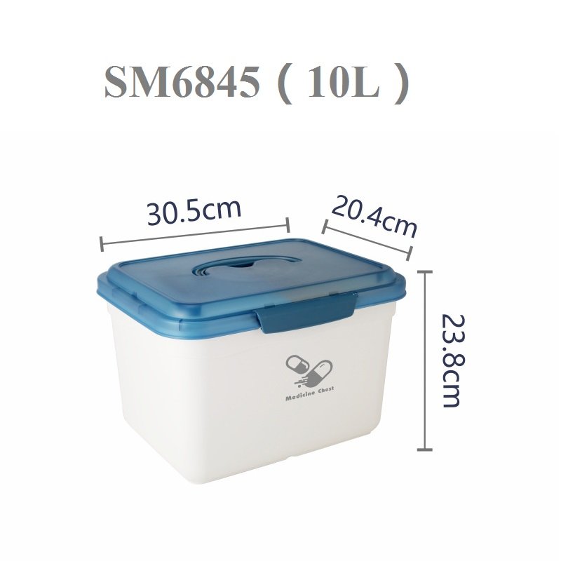 10L Multi-function Storage Box Home Office car first aid storage kit portable storage container