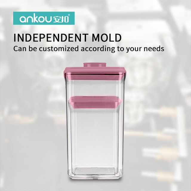 Hot Sales Sealed Cans kitchen organizer Durable storage jars Clear Stackable Bpa-Free Pop Up Airtight food storage & container