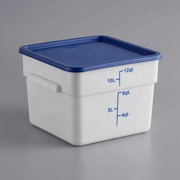 Square Storage Bucket Clear Food Storage Container Polypropylene Food Pan Kitchen Accessories With Lid