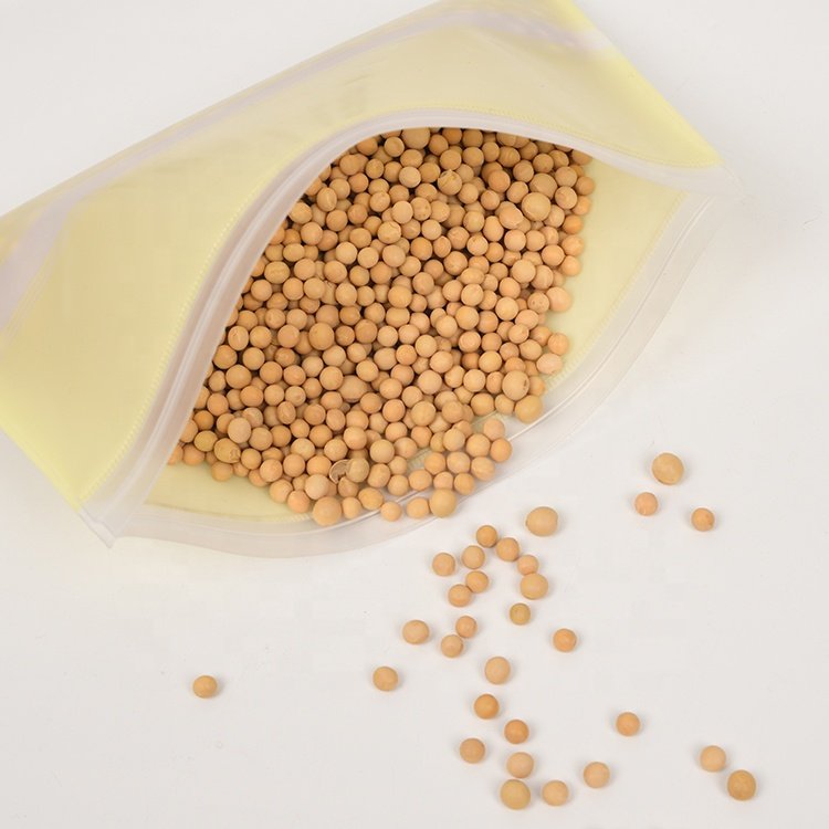 Waterproof PEVA zipper snack bag eco-friendly reusable zipper food bag food grade reusable food storage bags
