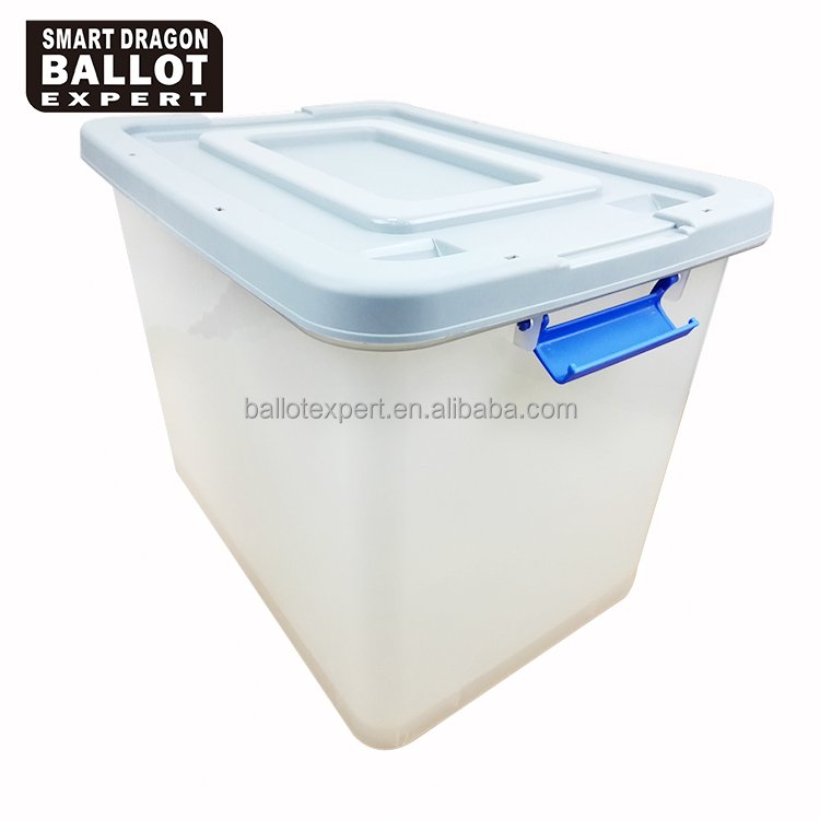 65 liter China Manufacturing file Semi Clear PP plastic box use for hospital container storage