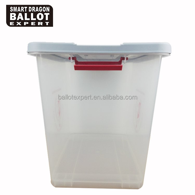 65 liter China Manufacturing file Semi Clear PP plastic box use for hospital container storage