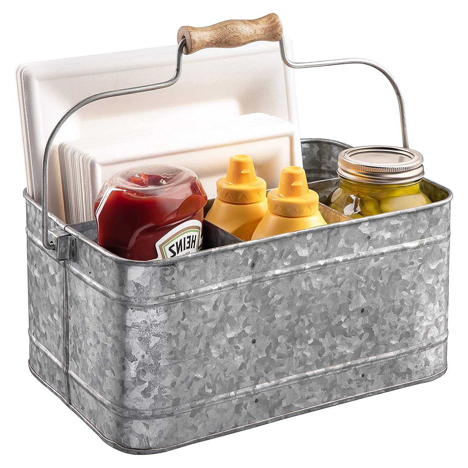 Most unique metal caddy green colored powder coated non stainable metal storage racks kitchen accessories storage holders caddy
