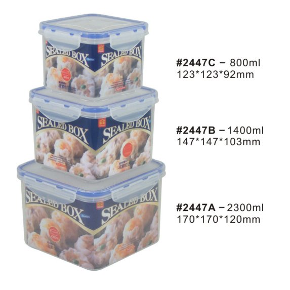 Stackable Vacuum Container Plastic Airtight Food Storage Container Set