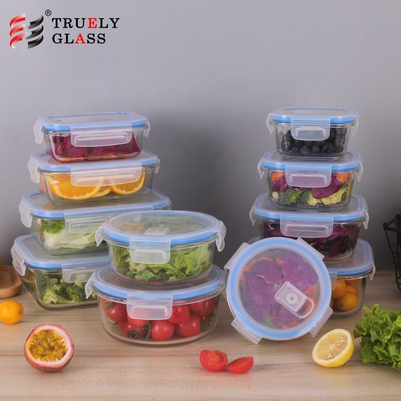 China factory top quality kitchen glass food storage container set for sale
