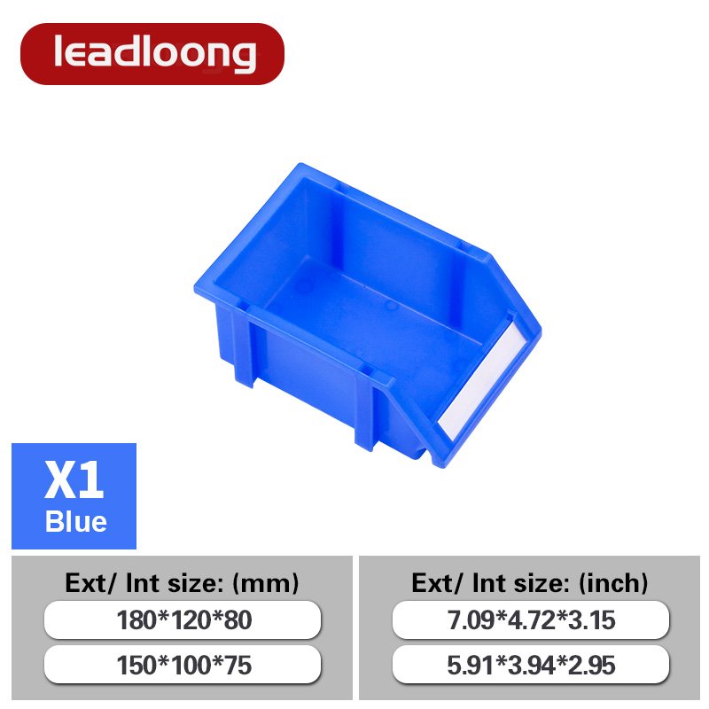 Warehouse Tool Hardware Storage box Picking stackable Stacking Hanging Plastic shelf Storage Bin Part Bin