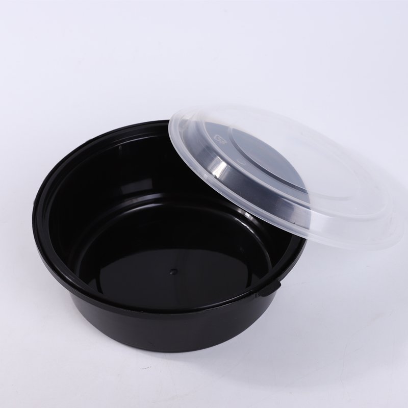 Household Disposable PP Plastic 900ML Round Fast Food Storage Container Take-Away Bpa Free Microwave Safe Lunch Box G900