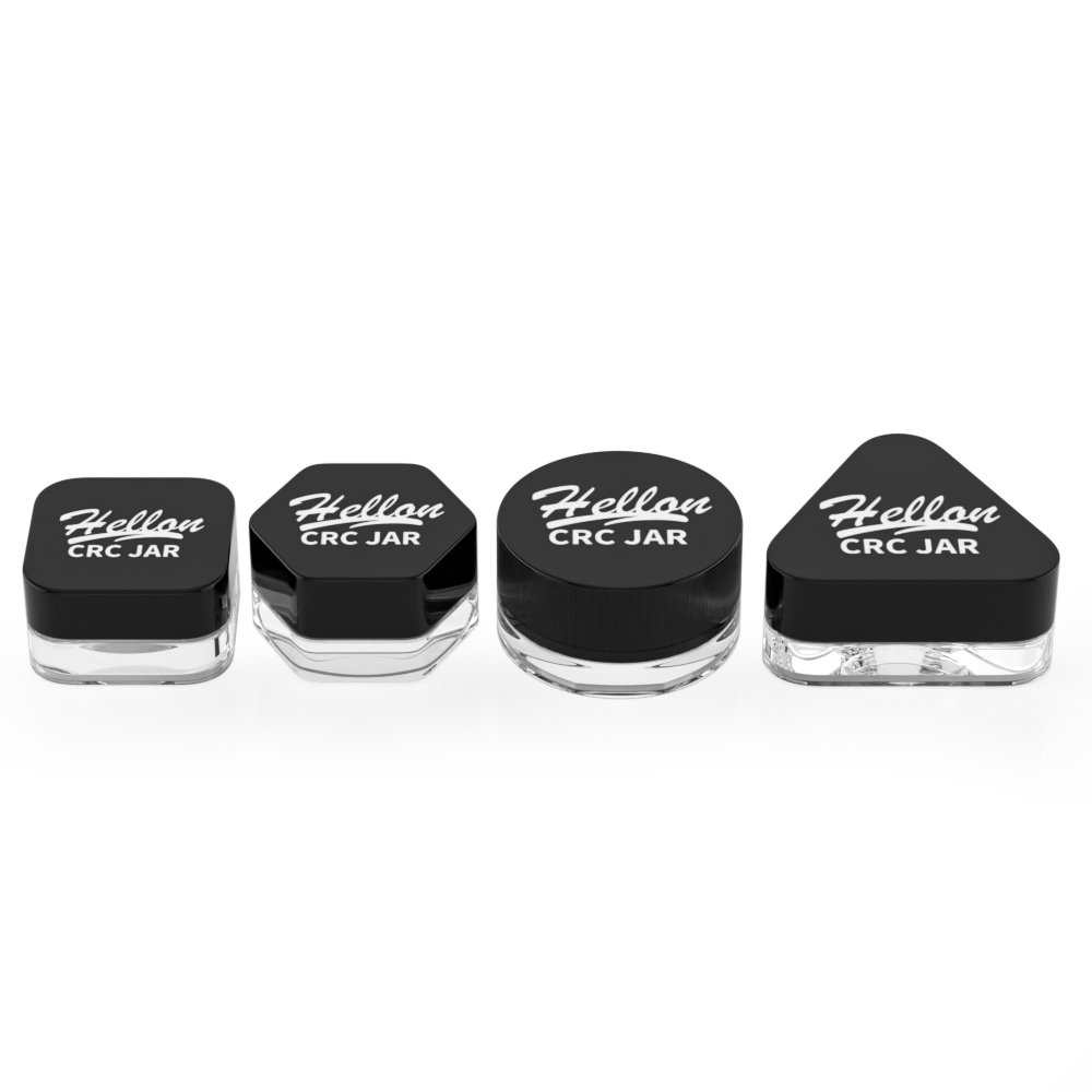 Small Concentrate Jar Luxury 3 5g 7ml Gram Mini Wax Oil Smell Proof Container Clear Thick Wall Childproof Small Concentrate