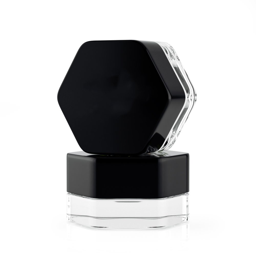 Small Concentrate Jar Luxury 3 5g 7ml Gram Mini Wax Oil Smell Proof Container Clear Thick Wall Childproof Small Concentrate