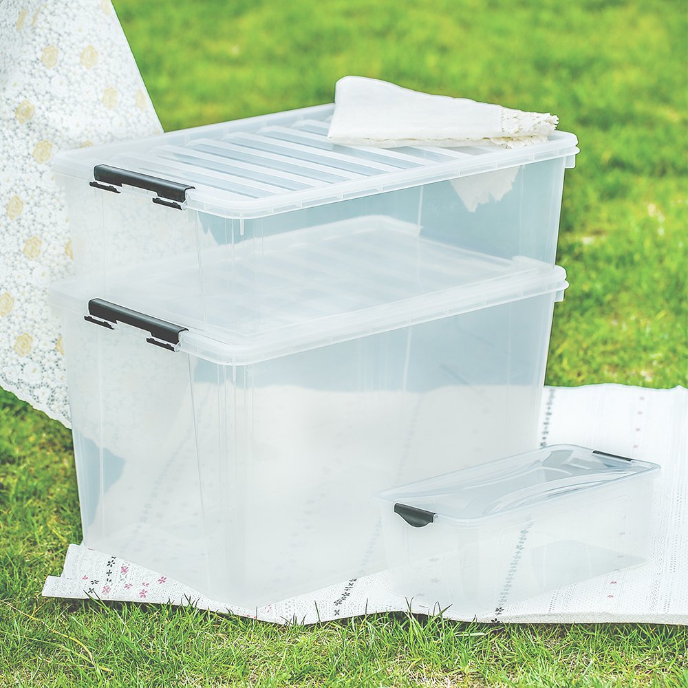 10l plastic storage box with lid