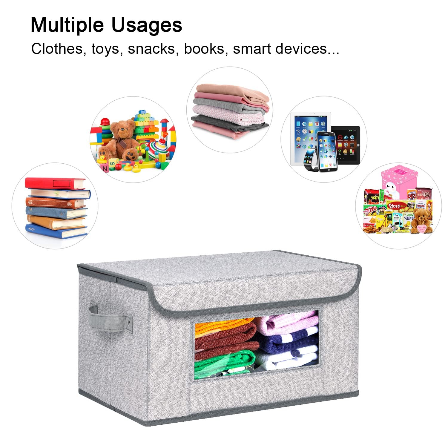 New Arrival Foldable Non Woven Storage Cube Bin Home Decorative Storage Box For Home Organizer