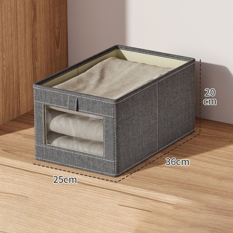 Customized Logo Jeans Storage Box Foldable Modern Fabric Closets Clothes Organizer Drawer Wardrobe Cabinet for Trousers Opp Bag