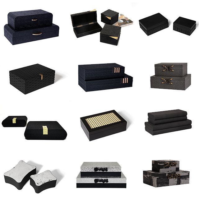 Wholesales Home Decor Accessories Luxury Jewellery Boxes Organizer Leather Decorative Storage Boxes For Gifts