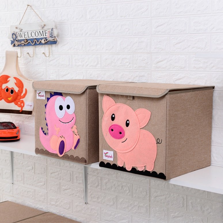 Bins Foldable Storage Boxes Wardrobe Clothes Organizer Box Foldable Kids Baby Cloth Storage Basket Sundries Storage Box 1 Pcs