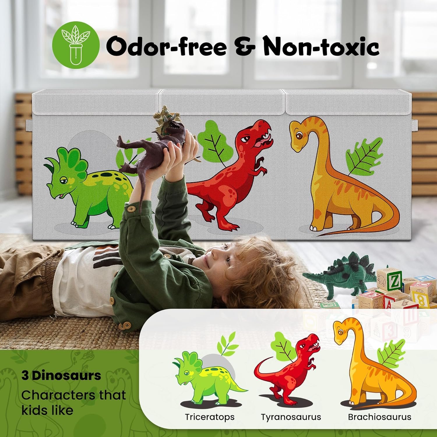Multifunctional Toy Storage Organizer Basket foldable animal toy storage box oxford cube chests with Lids