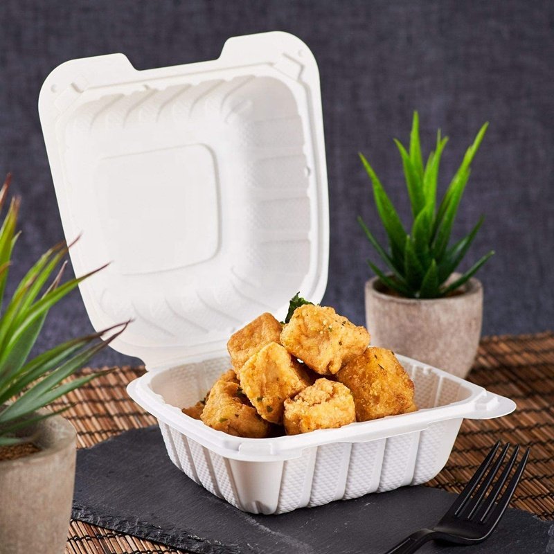 restaurant meal prep lunch delivery clamshell disposable takeaway food container microwave safe plastic