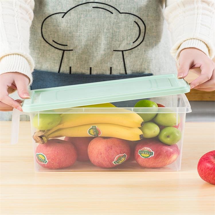 2024 Hot Selling Food Storage Box Refrigerator Kitchen Plastic Storage Transparent Food Container