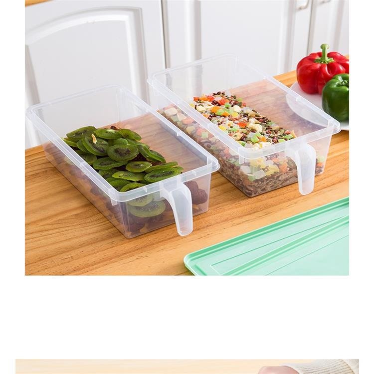 2024 Hot Selling Food Storage Box Refrigerator Kitchen Plastic Storage Transparent Food Container