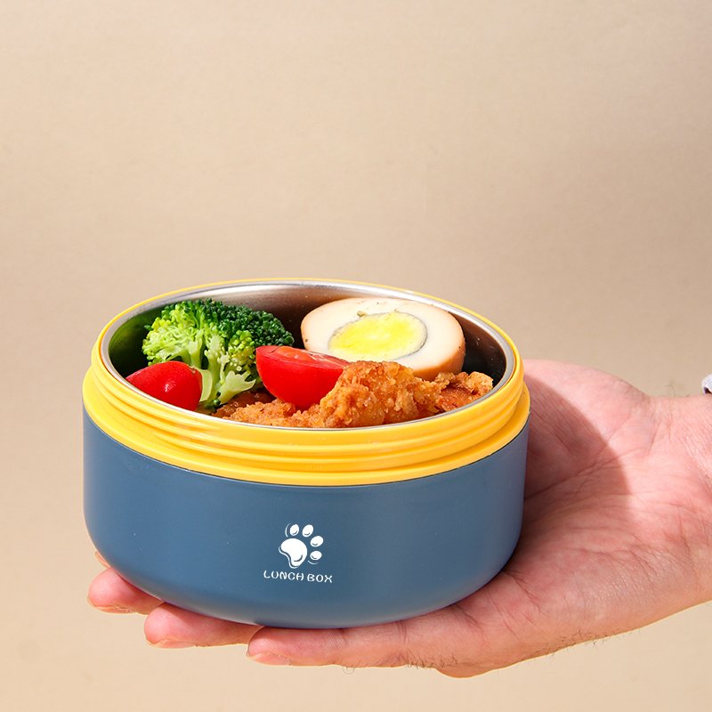 Japanese style 14/21 oz SUS304 portable outdoor party camping take out away food storage containers box set lids with bag
