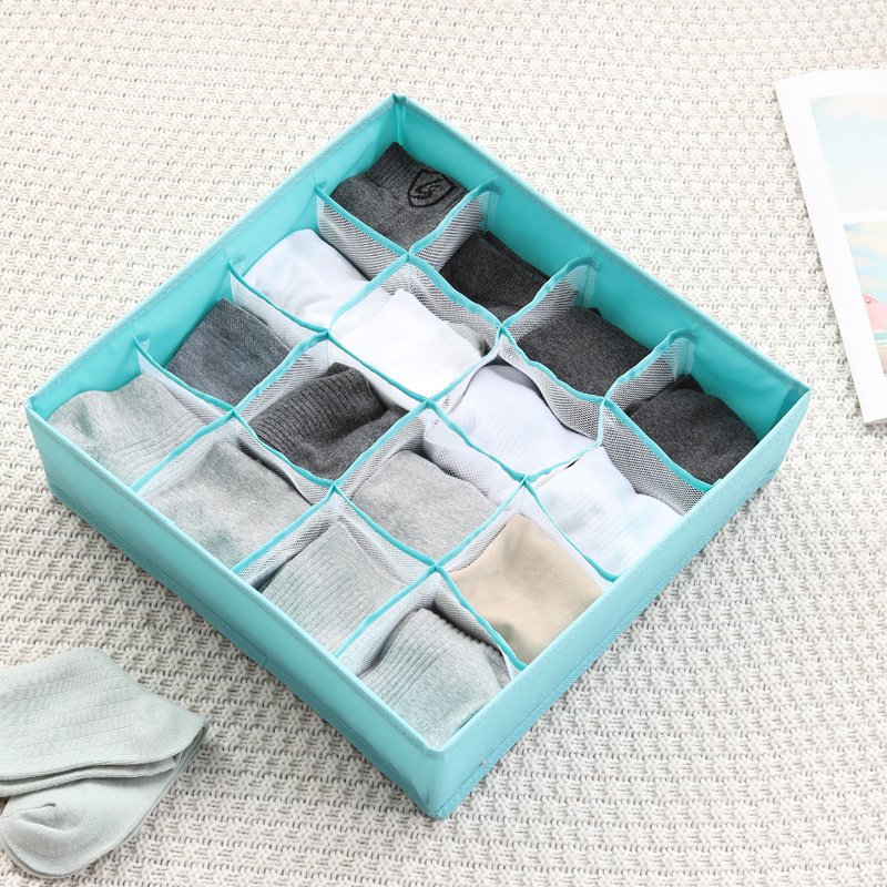Oxford cloth underwear storage box drawer style mesh underwear sock foldable underwear storage box