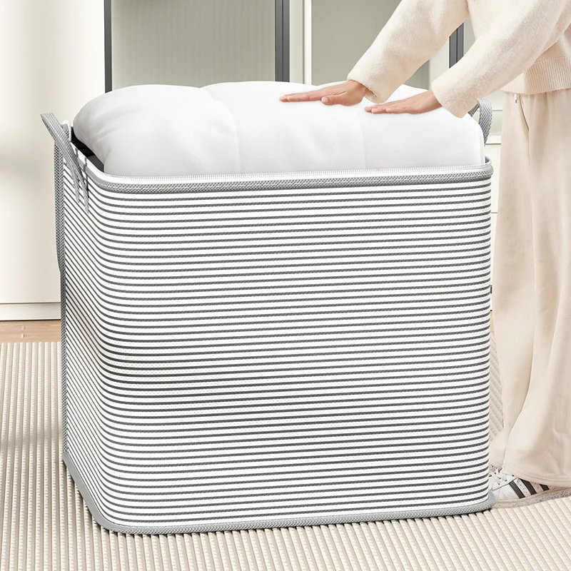 Multi-functional Non-woven Storage Bag Large Capacity Foldable Clothing Quilt Portable Storage Container Dust Cleaning Bedroom