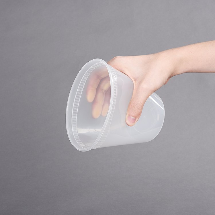 OEM ODM eco-friendly pp round deli cup 8 12 16 24 32 oz plastic food packaging container disposable soup container with lid