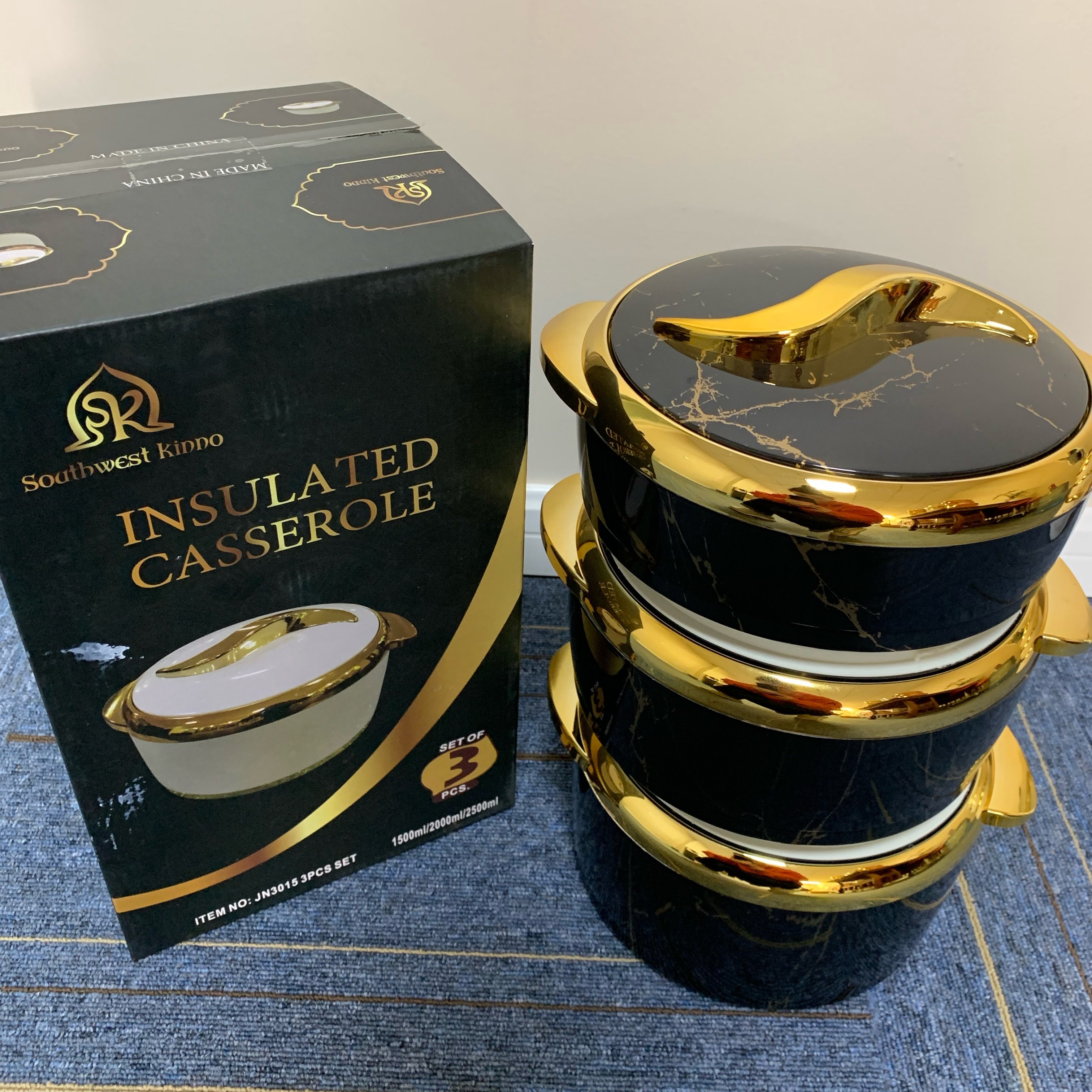 Factory directly pots insulated food warmer enamel ceramic casserole with lid