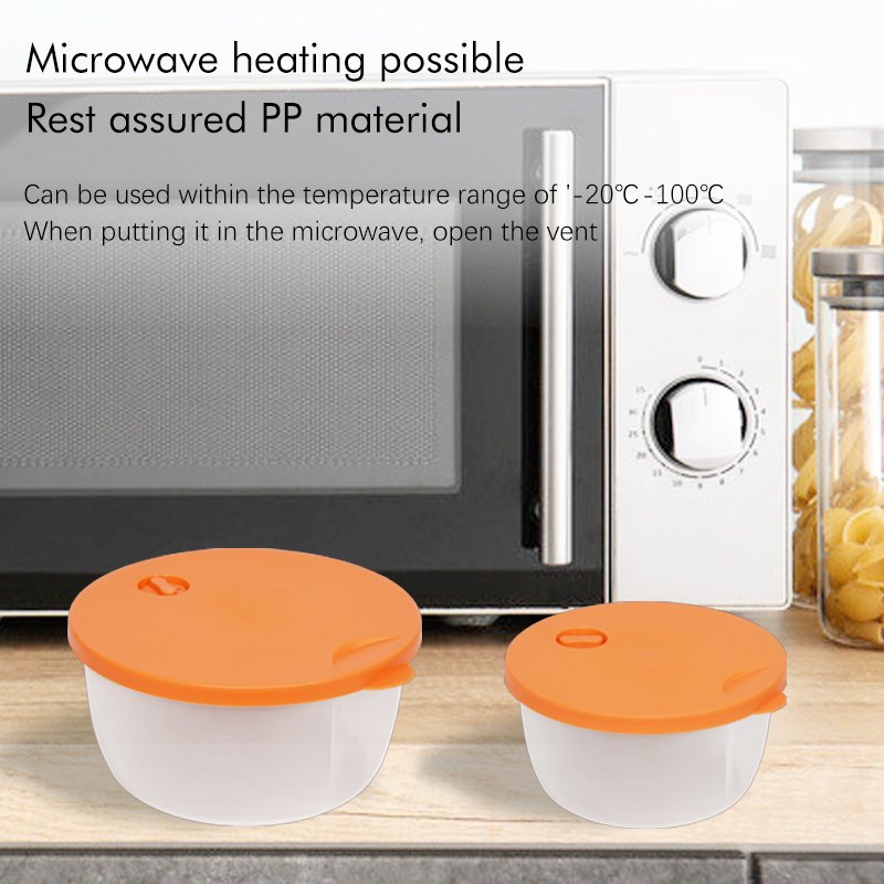 Factory customized 4 sizes a set transparent sealed plastic container food storage set with lid