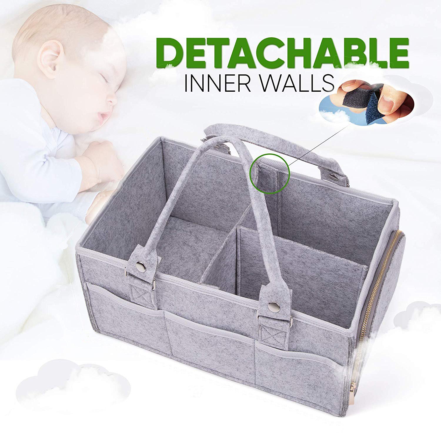 KUYUE Portable Nappy Changing Organiser Newborn Infant Nursery Bag Storage Bin Loncheras Escolares Kids Storage Boxes & Bins
