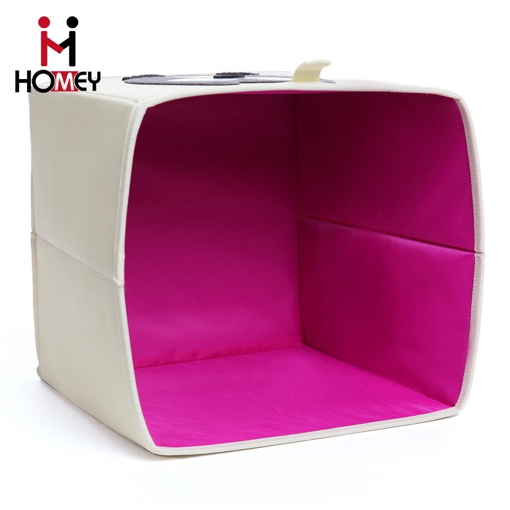 2022 new style durable kids cube foldable cute cartoon fabric storage box for toy