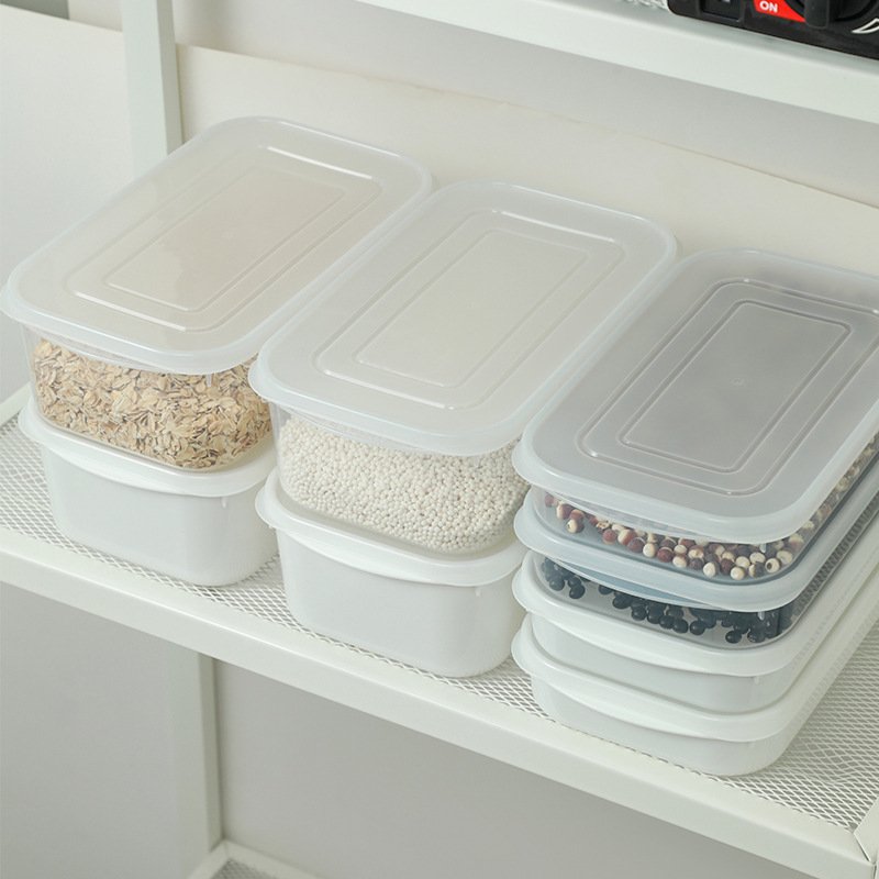 Refrigerator Vegetable Fruits Meat Storage Box Stackable BPA-Free Fresh Keeping Containers Airtight Food Container Set