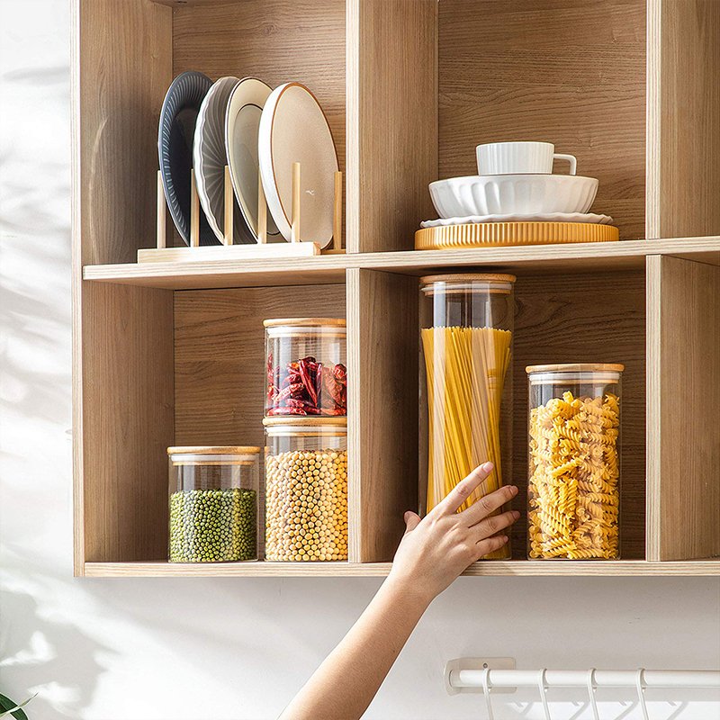 Kitchen Containers Seasoning Box Airtight Cereal Organizer Storage Jar With Lids Set