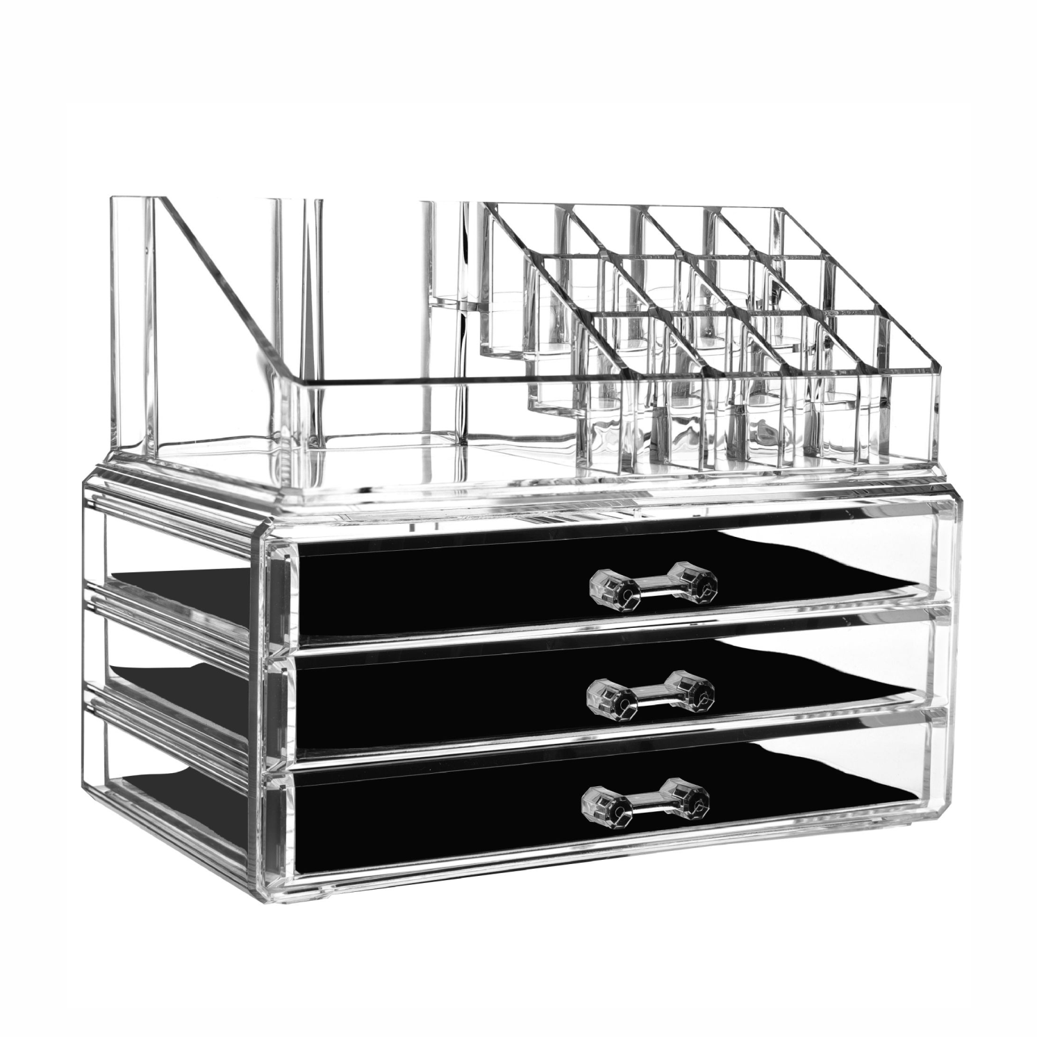 Desktop Clear Drawer Organizer Office File Storage Box Bedroom Study Stackable Combination Storage Box