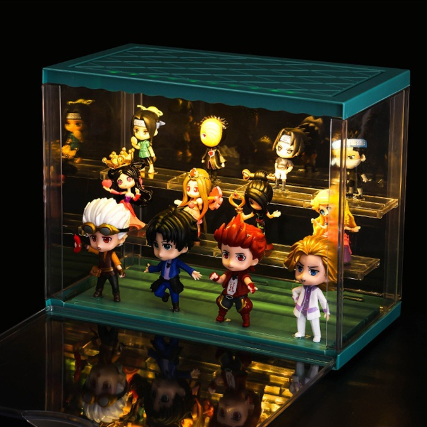 Handbag storage box transparent dustproof acrylic display box bubble mart toy empty box display stand