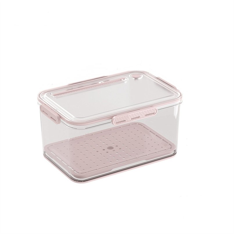 YIKEYOU vegetable fruit fridge storage container box kitchen Food-grade plastic fridge lid food keeper storage box
