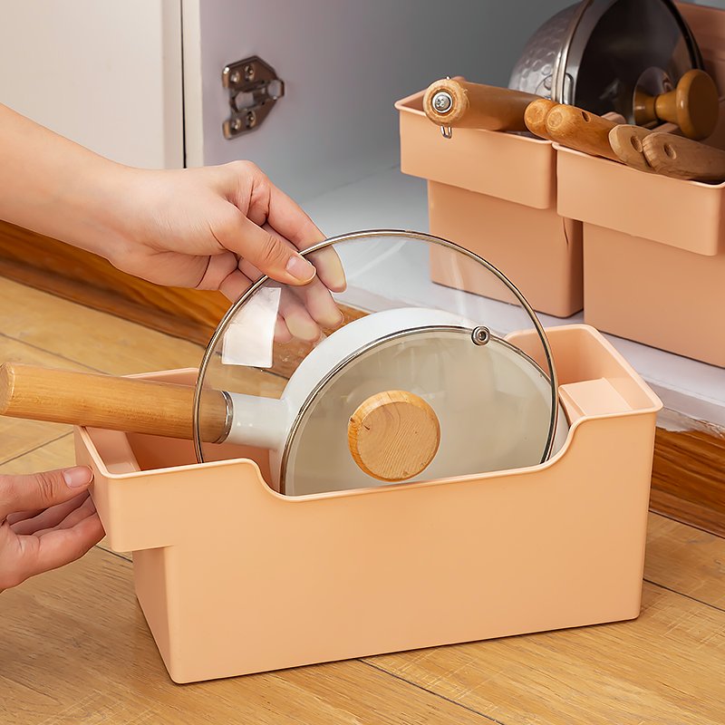 Creative Design Cabinet Plastic PP Storage Box Multifunctional Kitchen Utensils Pull-out Storage Container